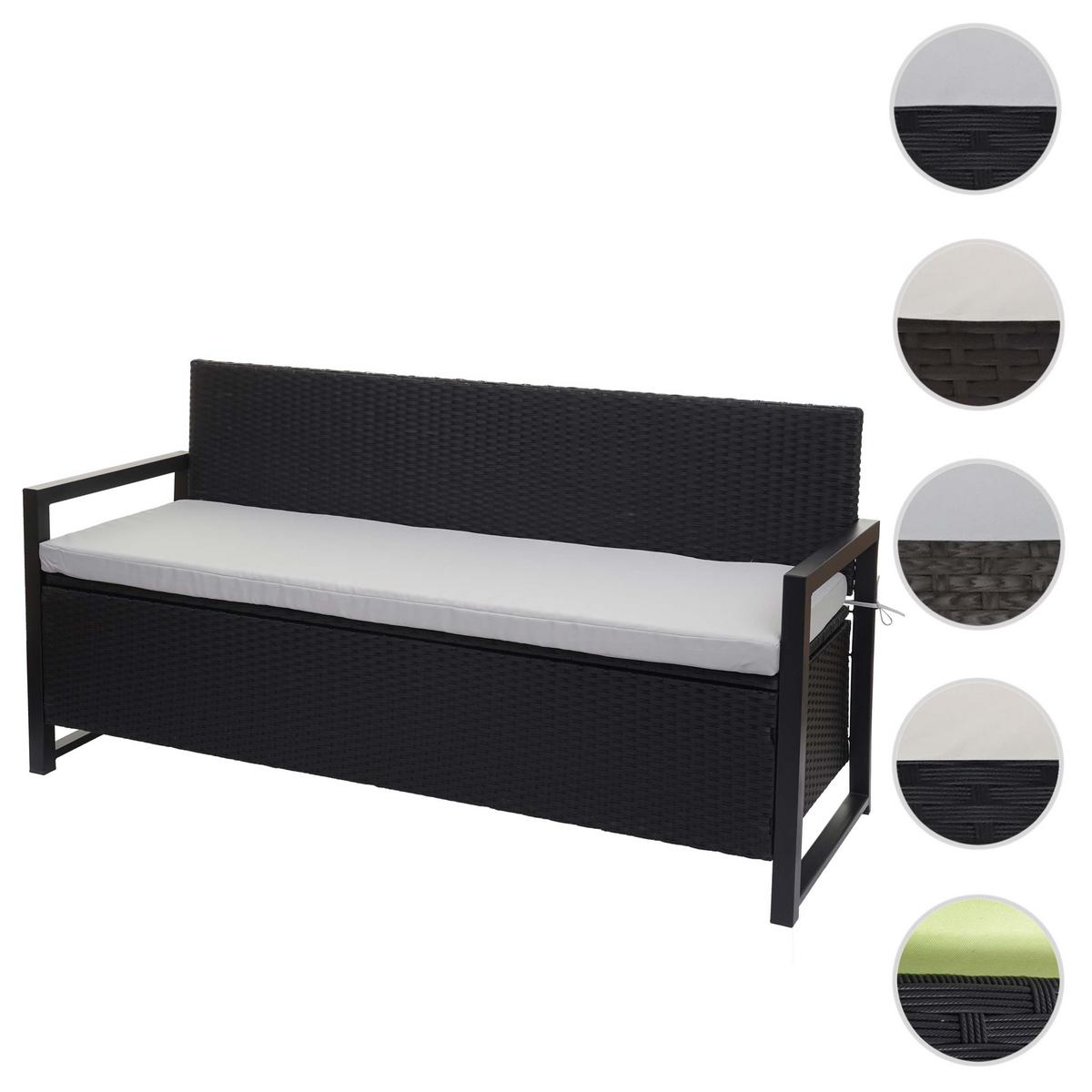 SITZBANK Anthrazit, Grau - Anthrazit/Grau, Kunststoff (164/87/57cm) - MCW