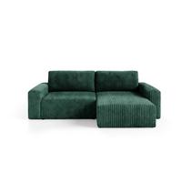 ECKSOFA Angela 3 Sitzplätze Tannengrün - Grün, Holz (252/149cm) - Petits-meubles