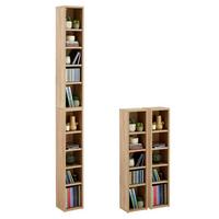 CD/DVD- REGAL CHART Sonoma Eiche - Sonoma Eiche, Holzwerkstoff (20/186/17cm) - CARO-Möbel