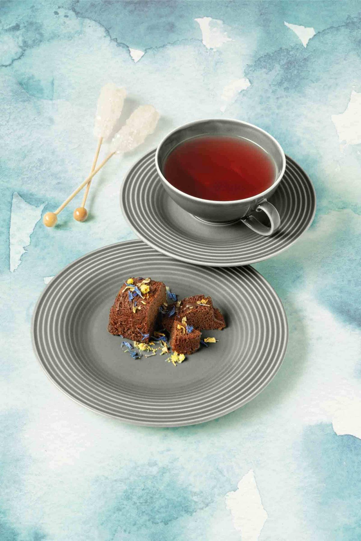 BROTTELLER Beat Color Glaze Perlgrau ø 17 cm 6er Set - Grau, Keramik (17cm) - Seltmann Weiden