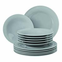 TAFELSERVICE Beat Color Glaze Arktisblau 12-tlg. - Hellblau, Keramik (32.3/23.5/32.3cm) - Seltmann Weiden