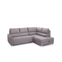 ECKSOFA Marno In Chill Me - Hellgrau, Holzwerkstoff/Textil (260/200cm) - Fun Möbel