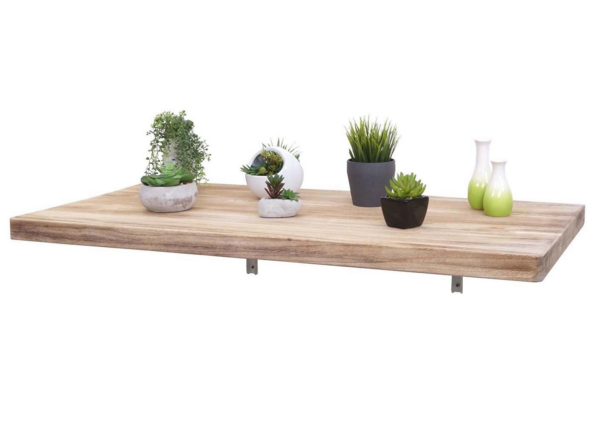 WANDTISCH KLAPPBAR rechteckig Braun, Beige - Beige/Braun, Holz (100/20/50cm) - MCW