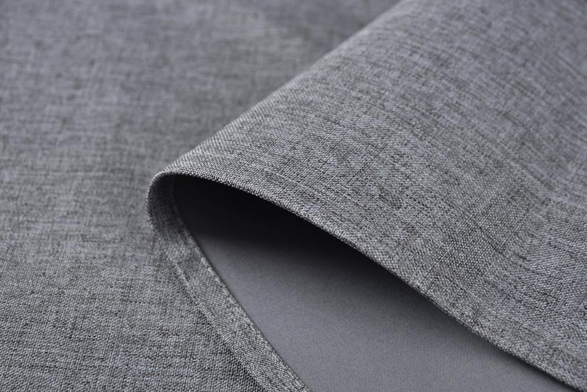VORHANG 2ER SET BOSTON DARK HxB 175x140 cm Dunkelgrau - Dunkelgrau, Textil (140/175cm) - Gardinenbox