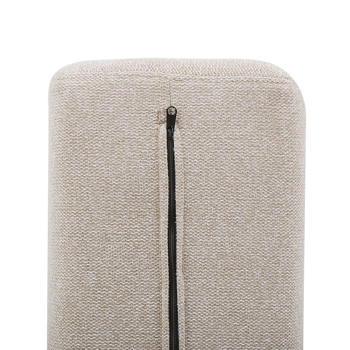 SESSELMODUL Stoff Hellbeige Tibro - Beige/Braun, Textil (100/40/100cm) - Beliani