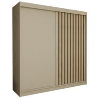 SCHWEBETÜRENSCHRANK LAMELLO 200/216/61 cm 2-türig Kaschmir - Kaschmir, Holzwerkstoff (200/216/61cm) - MASSENO