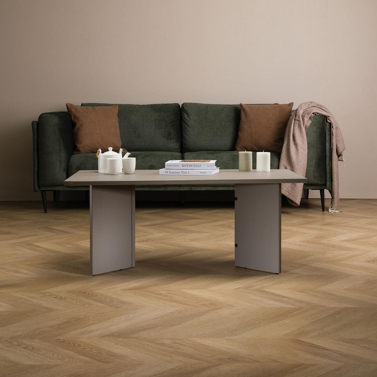 COUCHTISCH MESA grau - Grau, Holz (60/110/45cm) - IDIMEX