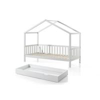 HAUSBETT Kapua 210x170x97 aus Massivholz in Weiß - Weiß, Holz (90/200cm) - 58aufmkessel