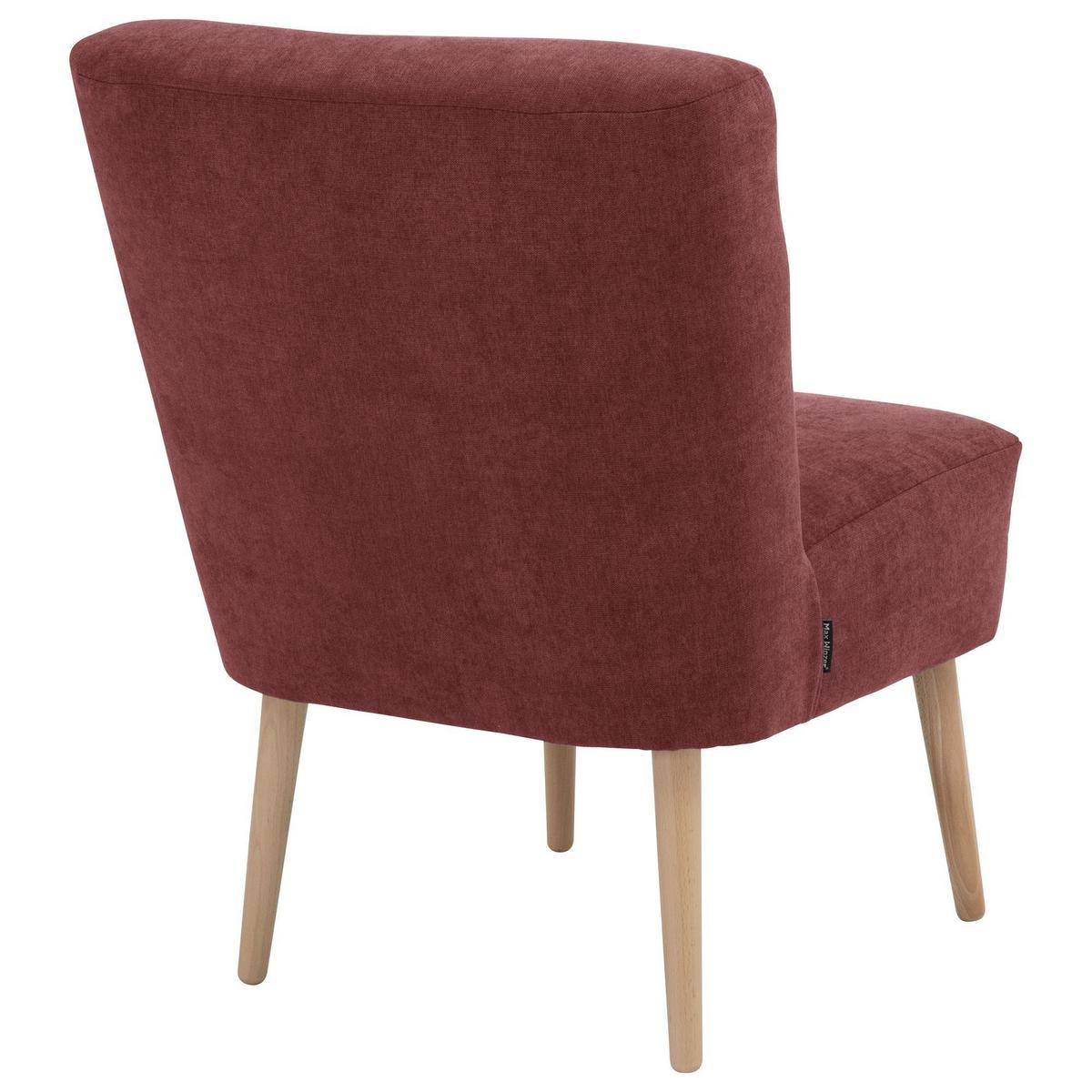 SESSEL Kamle Bezug Flachgewebe Buche natur / rot - Rot, Kunststoff (68/78/58cm) - 58aufmkessel