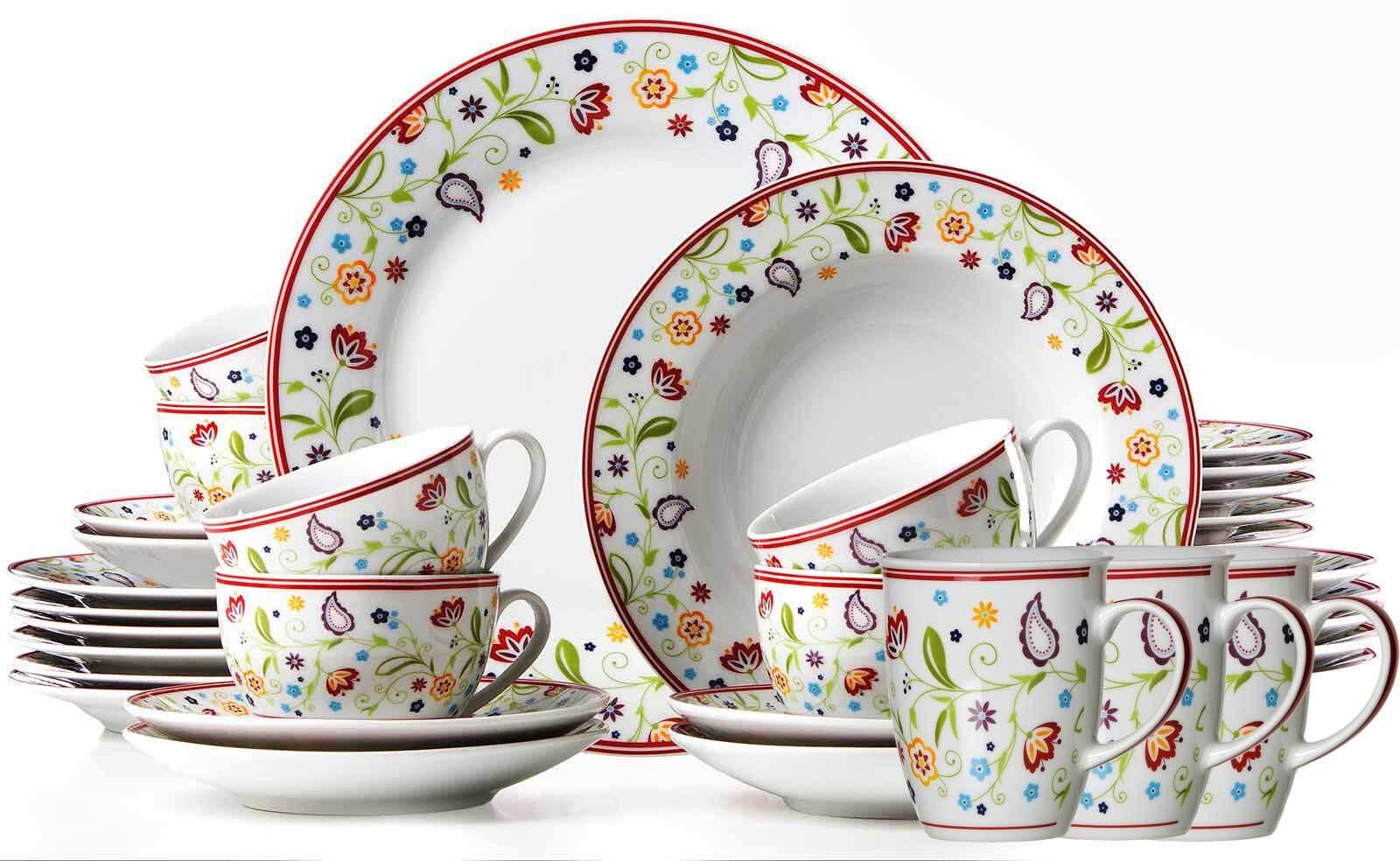 KOMBISERVICE Shanti Doppio bunt 36-tlg. - Multicolor, Keramik (2/2/2cm) - Ritzenhoff Breker