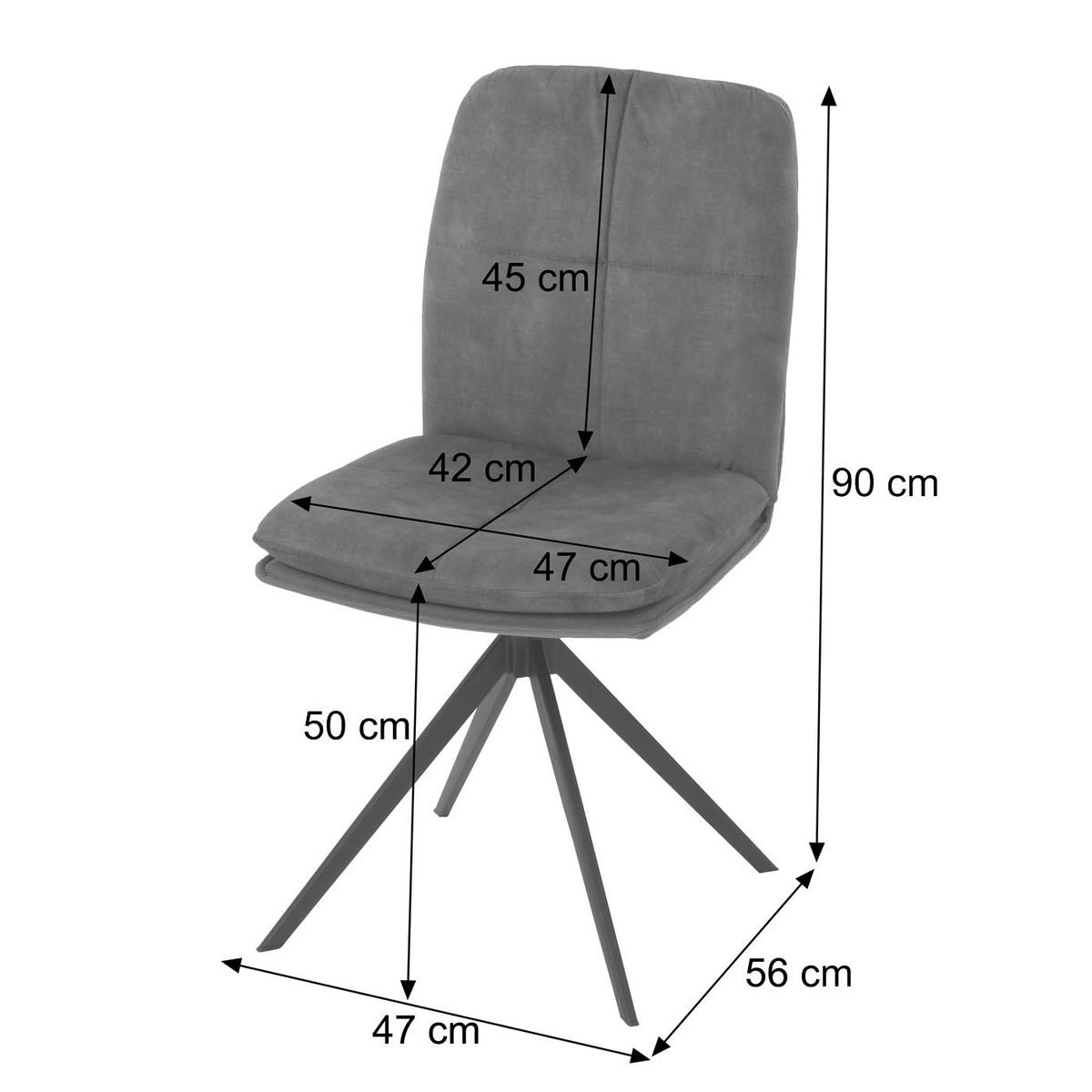 ESSZIMMERSTUHL Grün 6er-Set - Grün, Textil (47/90/56cm) - MCW