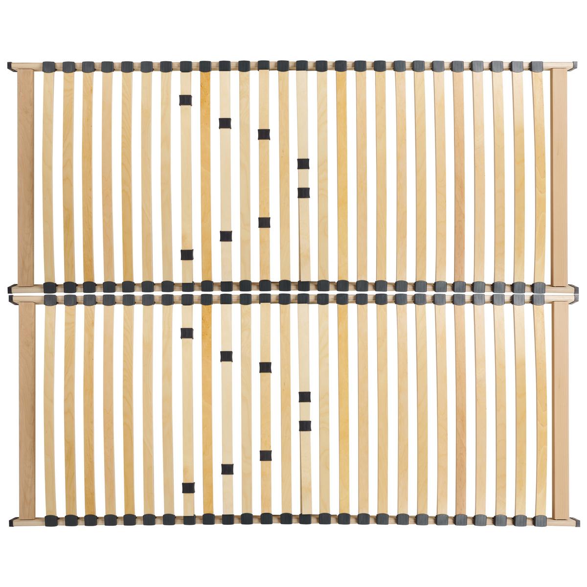 LATTENROST 160x200 cm Heller Holzfarbton Vouziers - Hellbraun, Holz (160/200cm) - Beliani