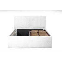 POLSTERBETT Gent Weiß 200 x 200 x 32 cm Stauraum Mit hochwertiger Matratze H3 (bis 120 kg) und Lattenrost - Weiß, Holz (200/200cm) - Halmon Schlafkomfort Betten 