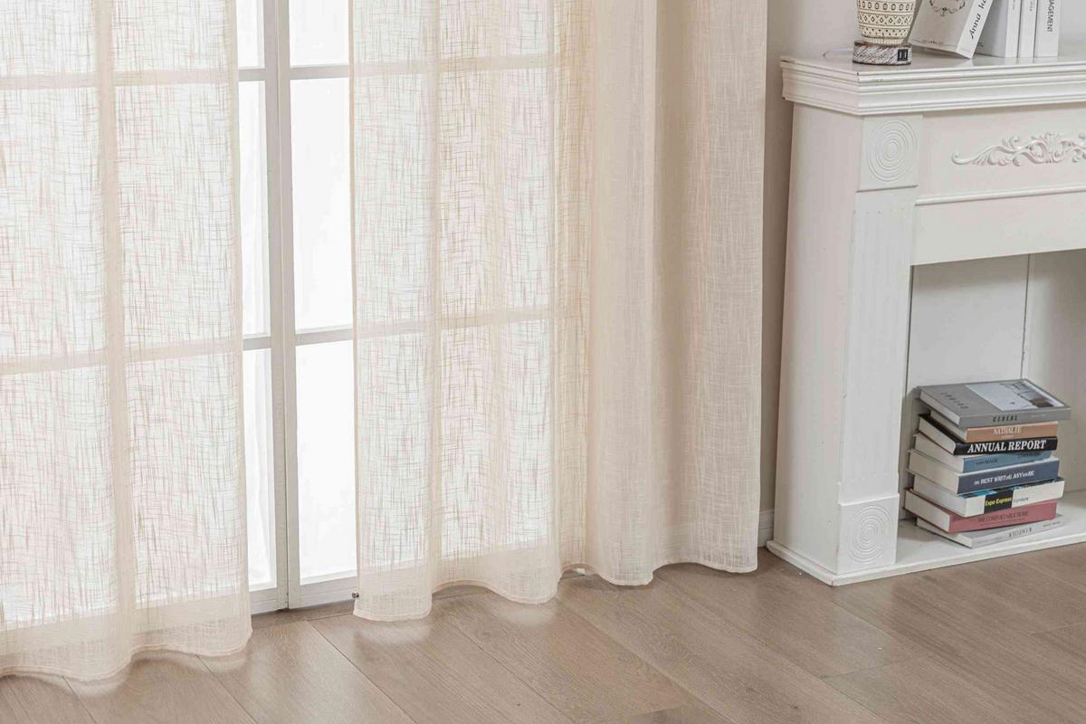 GARDINE SEOUL HxB 245x140 cm Beige - Beige, Textil (140/245cm) - Gardinenbox