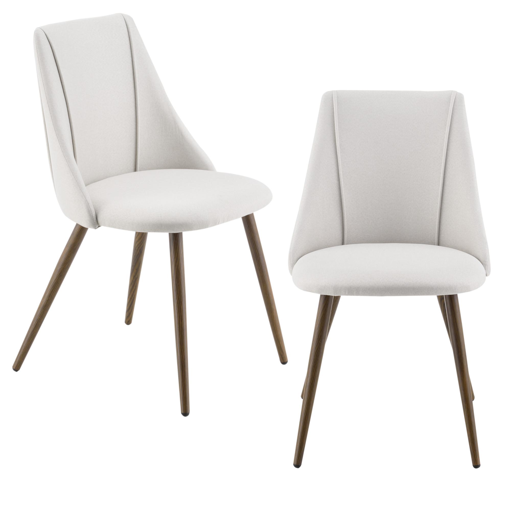 POLSTERSTUHL-SET 2 TLG. Danzig - Beige, Textil (50/83/53cm) - [en.casa]