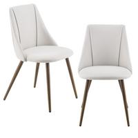 POLSTERSTUHL-SET 2 TLG. Danzig - Beige, Textil (50/83/53cm) - [en.casa]
