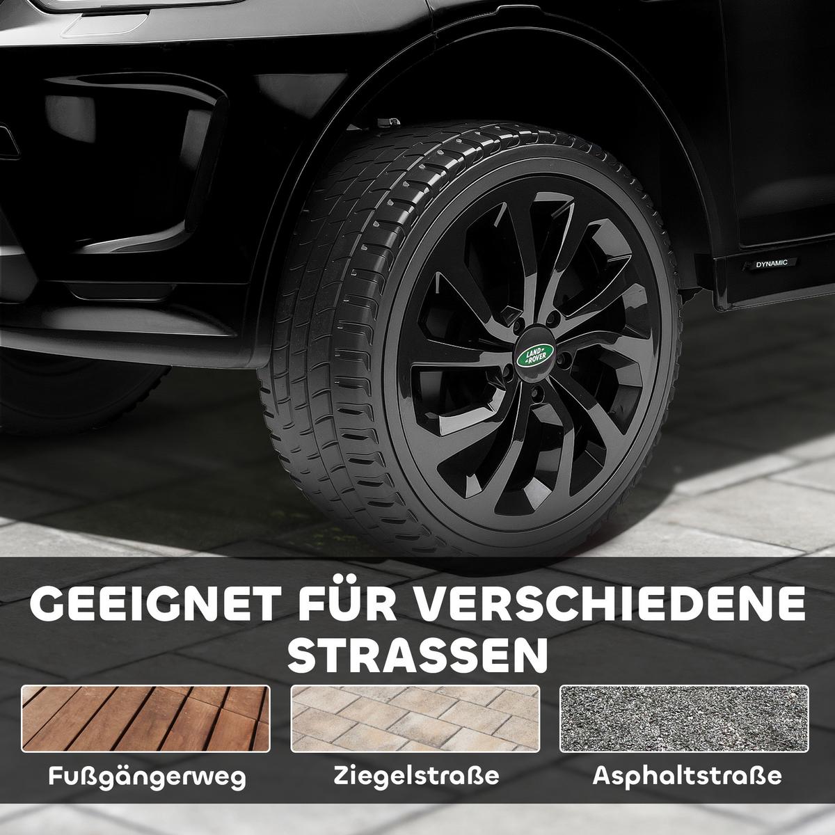 KINDER Elektroauto 12V Kinderauto mit 2,4G Fernbedienung, Musik, 3-5 km/h - Schwarz, Kunststoff (106/65.5/51cm) - AIYAPLAY