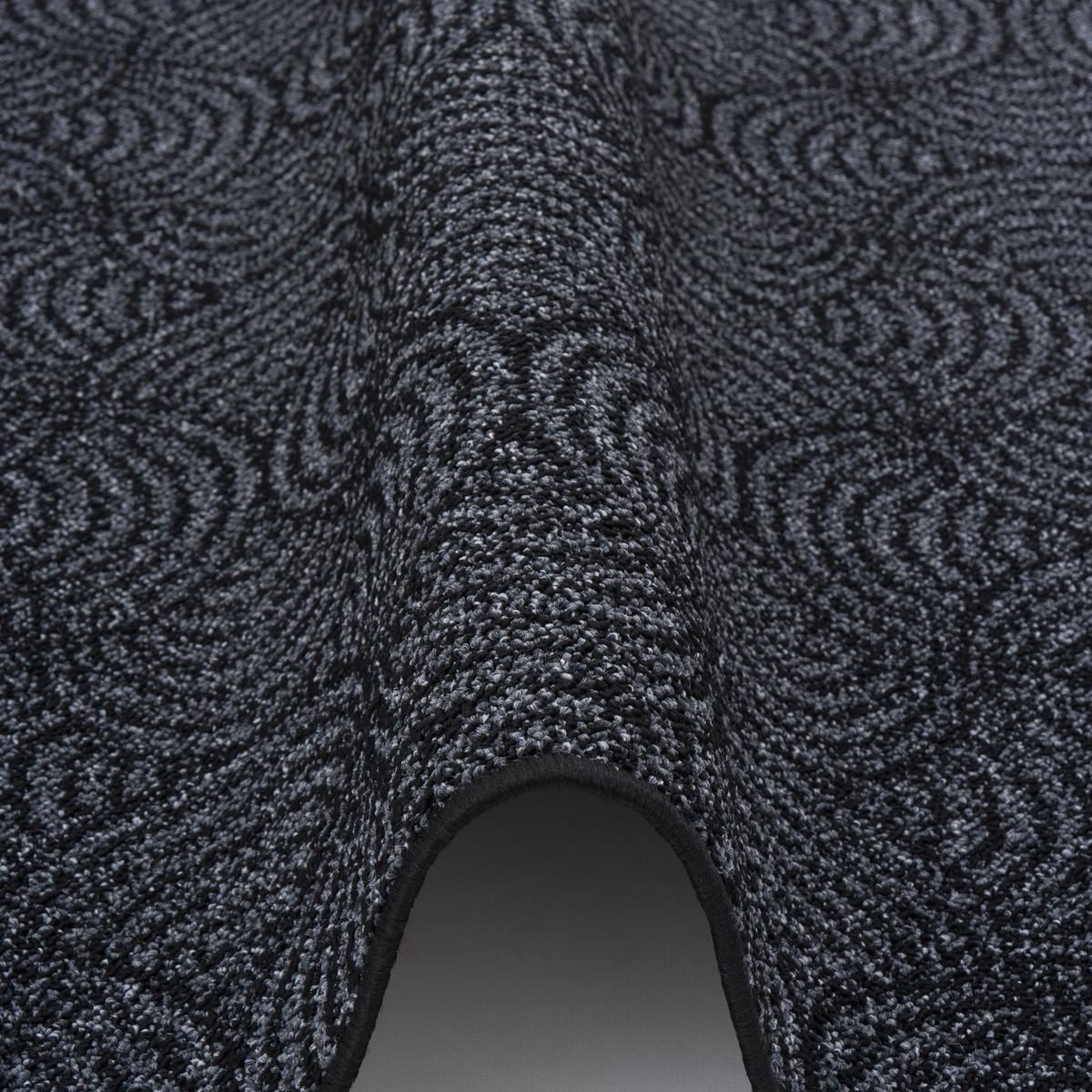 FEINSCHLINGE DESIGNER TEPPICH CIRCLE - Schwarz, Textil (133/133cm) - Snapstyle