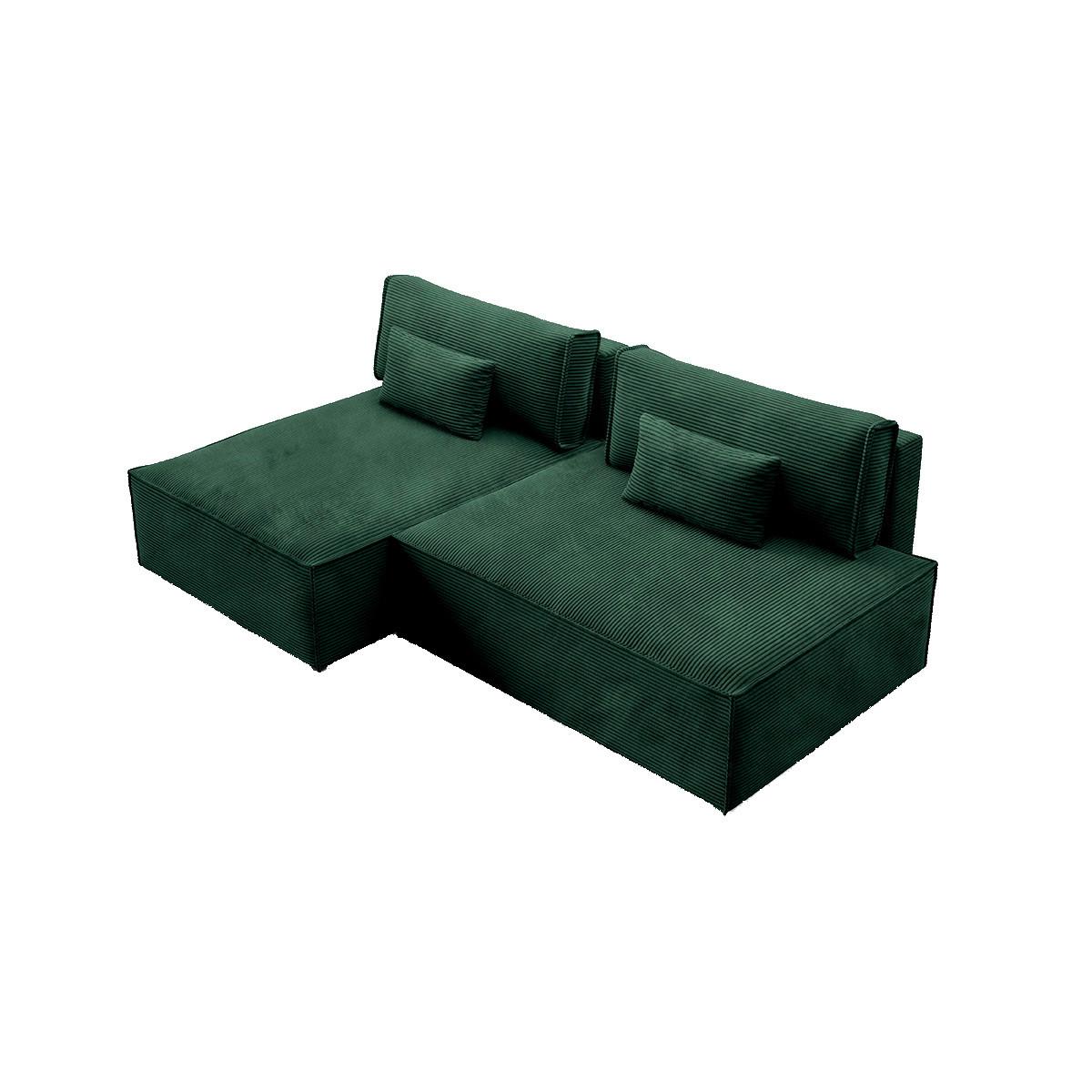 ECKSOFA Georgia Tannengrün - Grün, Holz (236/148cm) - Petits-meubles
