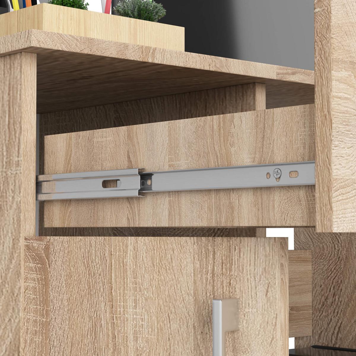 SCHREIBTISCH Eiche Sonoma 74/90/50 - Sonoma Eiche, Holzwerkstoff (120/59/74cm) - RAUMHIRSCH FURNITURE