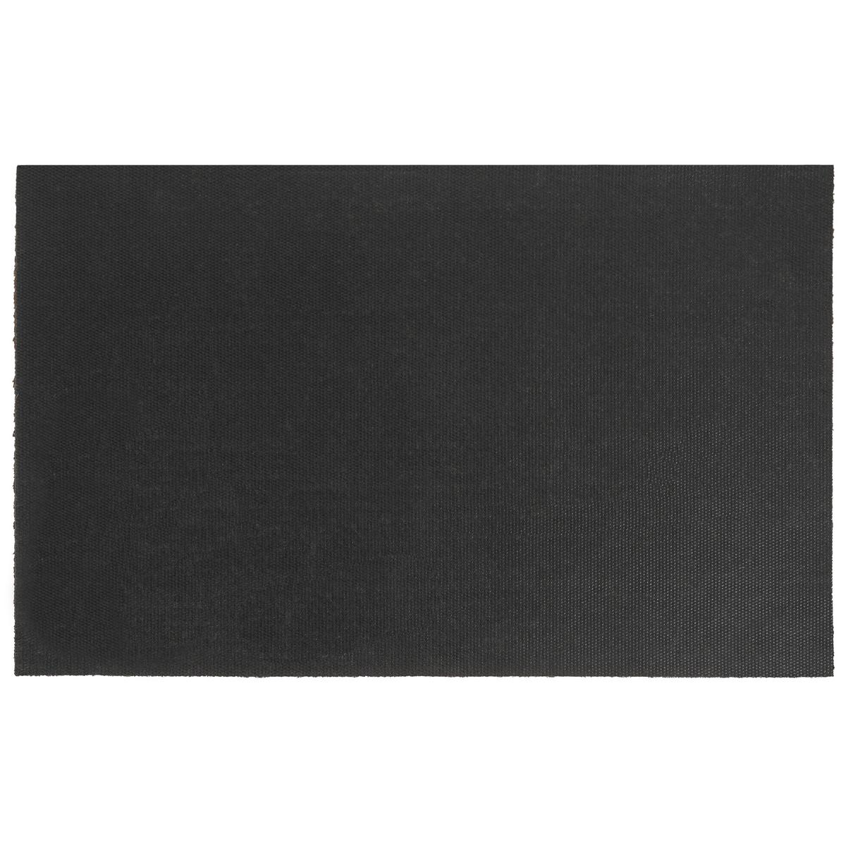 FUSSMATTE Blau 50/80 cm Blume Kokosfasern Kulik - Blau, Textil (50/80cm) - Beliani