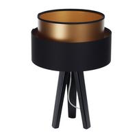 TISCHLAMPE Schwarz 30/45 cm - Braun, Kunststoff (30/0.7/45cm) - ONZENO