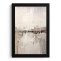 POSTER MIT RAHMEN Moderne Kunst - Abstrakt - Beige Poster 20x30 cm - Beige, Papier (20/30cm) - MuchoWow