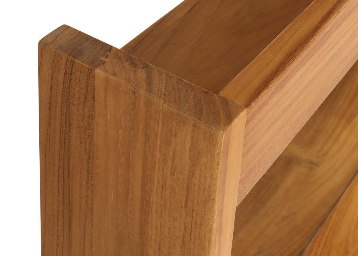 TEAK-WANDSPIEGEL Braun - Braun, Holz (100/77/14cm) - MCW