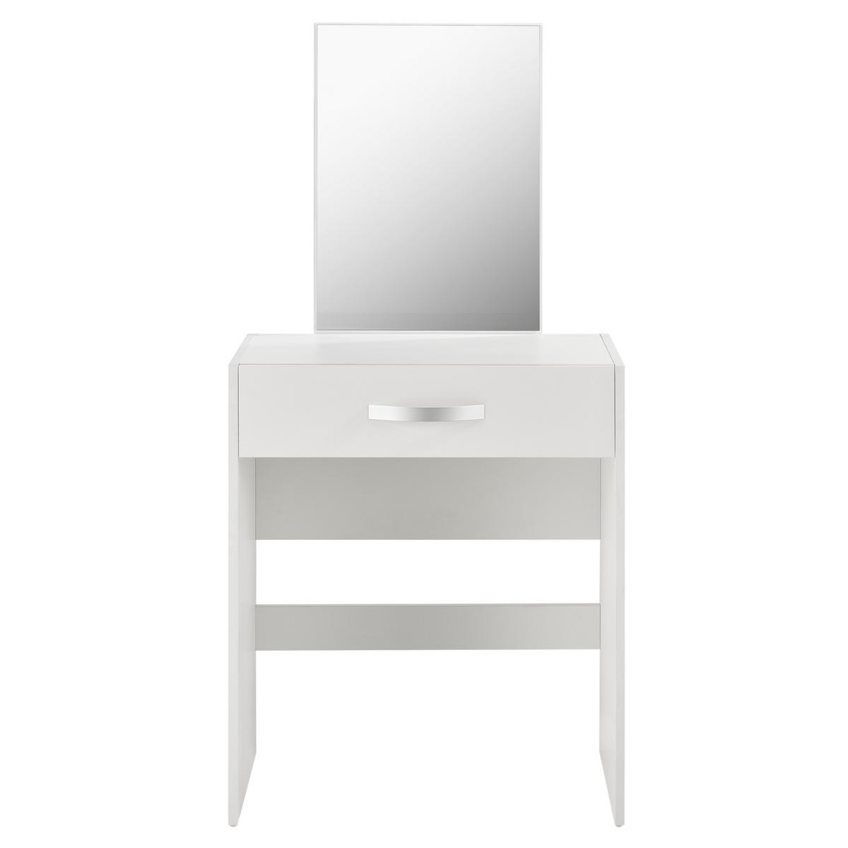 SCHMINKTISCH Reykjavik - Weiß, Holzwerkstoff (63/132/39cm) - [en.casa]