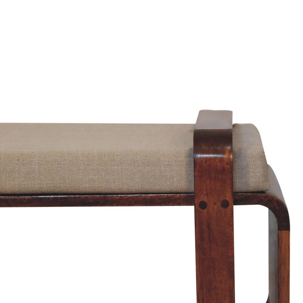 SITZBANK mit warmem Kastanien-Finish und offenem Stauraum - Braun, Holz (80/42/40cm) - Artisan Furniture