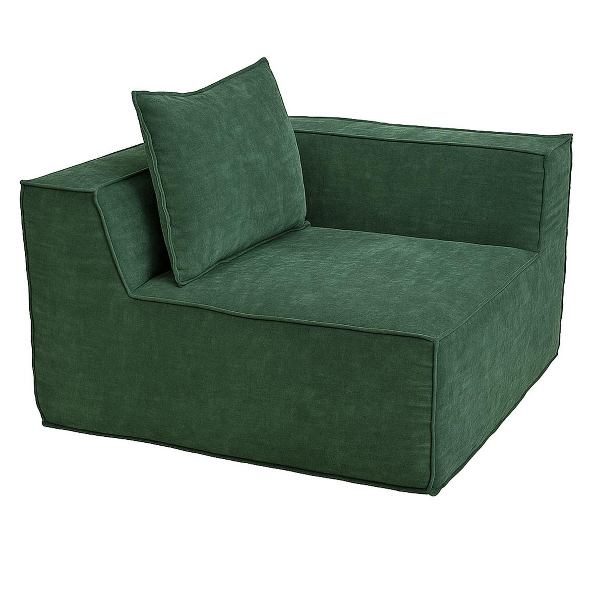SOFA-GARNITUR Grün - Grün, Textil (270/63/190cm) - MCW