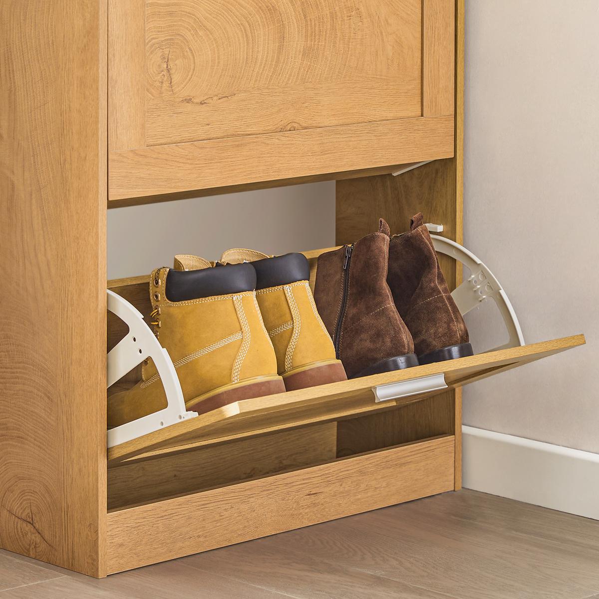 SCHUHSCHRANK Holz - Naturfarben, Holzwerkstoff (60/79/23cm) - SoBuy