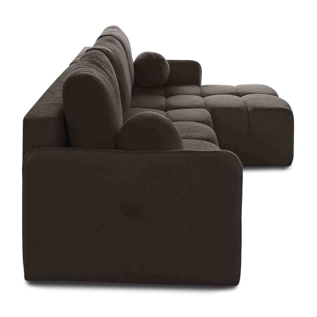 AUSZIEHBARES Ecksofa GAMMA mit Schlaffunktion Quelle 20 - Grau, Textil (217/145cm) - Lookway