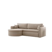 ECKSOFA Feliz In Faro - Hellbraun, Holzwerkstoff/Textil (160/250cm) - Fun Möbel
