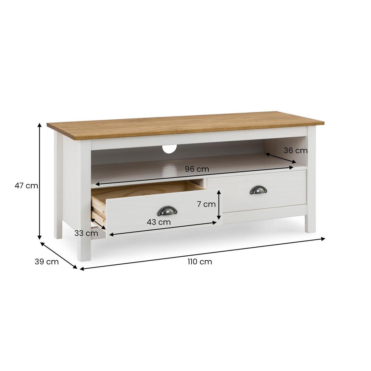 LOWBOARD CAMPO braun - Braun, Holz (110/47/39cm) - IDIMEX