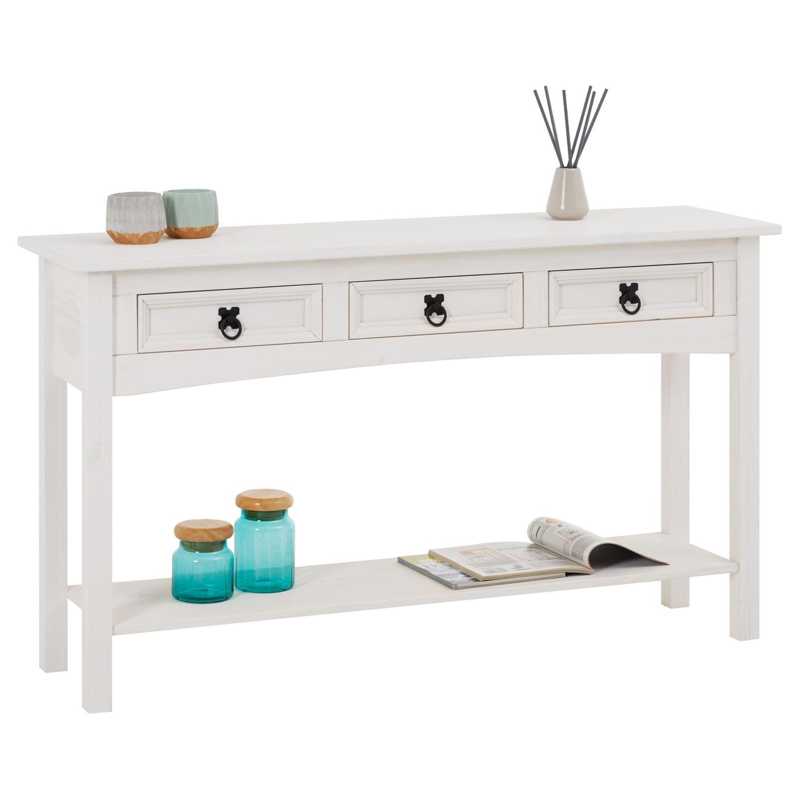 KONSOLENTISCH RURAL weiß - Weiß, Holz (32/122/73cm) - CARO-Möbel