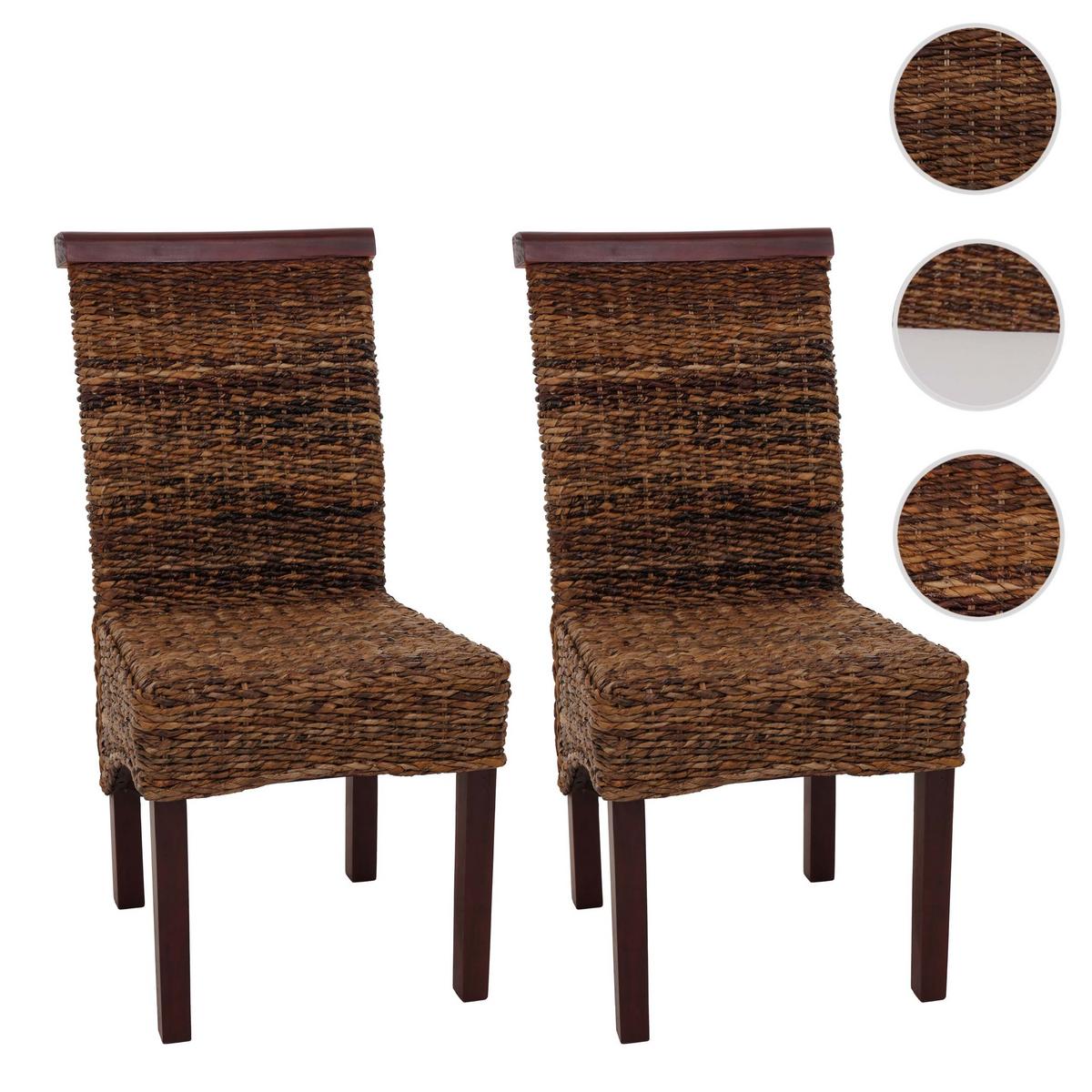 ESSZIMMERSTUHL Braun 2er-Set - Hellbraun/Braun, Holz (47/93/43cm) - MCW