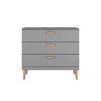 WICKELKOMMODE Kubi Grau - Grau, Holzwerkstoff (100/47/90cm) - Petits-meubles