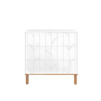 KINDERKOMMODE Toteme – rustikale Eleganz und Funktionalität Weiß - Weiß, Holzwerkstoff (90/91/50cm) - RAUMHIRSCH FURNITURE