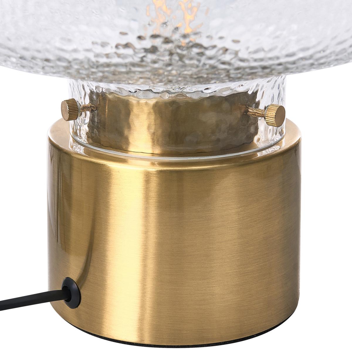 TISCHLAMPE Metall Messing Tara - Messingfarben, Metall (25/25/23cm) - Beliani