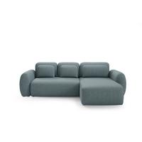 ECKSOFA Carmela 3 Sitzplätze Blau - Blau, Holz (304/190cm) - Petits-meubles