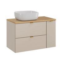 WASCHTISCH 80.6cm Azel Kaschmir - Beige, Holzwerkstoff (80.6/52/46cm) - Petits-meubles