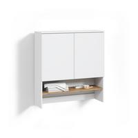 WASCHMASCHINENSCHRANK Paolina Weiß/Artisan 93.6 x 100.4 cm - Weiß/Eiche Artisan, Holzwerkstoff (93.6/100.4/29cm) - Livinity®