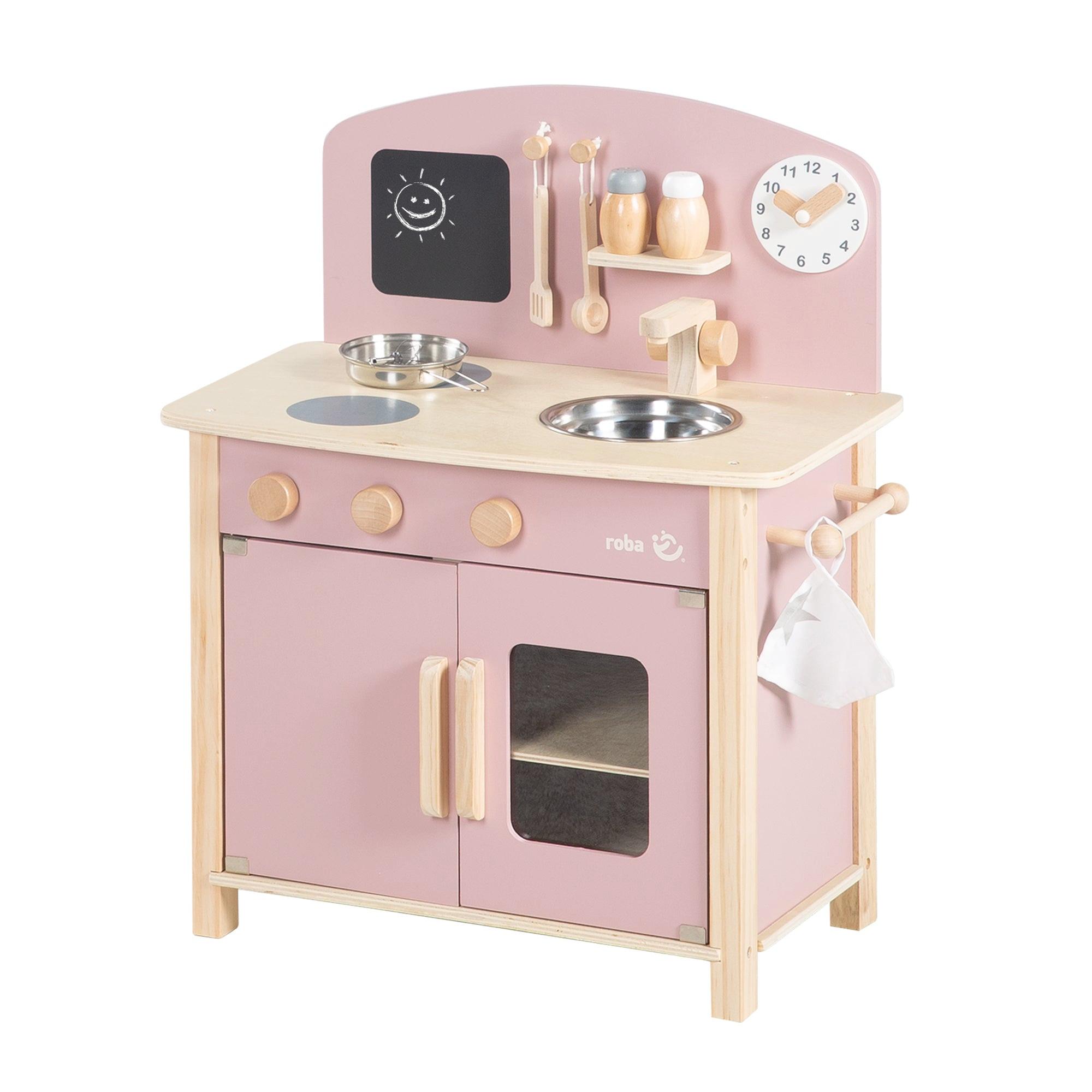 SPIELKÜCHE - Mauve, Holzwerkstoff (30/51.5/63cm) - Roba