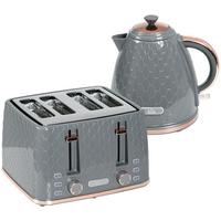 KOCHER-TOASTER-SET 2er Set Kunststoff Stahl Grau - Grau, Kunststoff (19.5/23.4/24.2cm) - HOMCOM