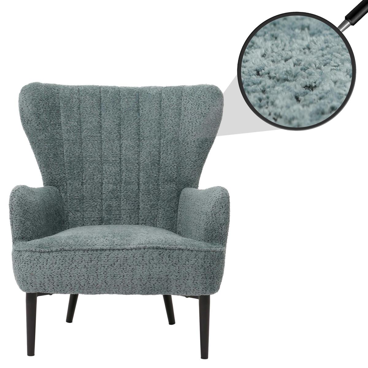 LOUNGE-SESSEL Blau - Blau, Textil (75/80/78cm) - MCW