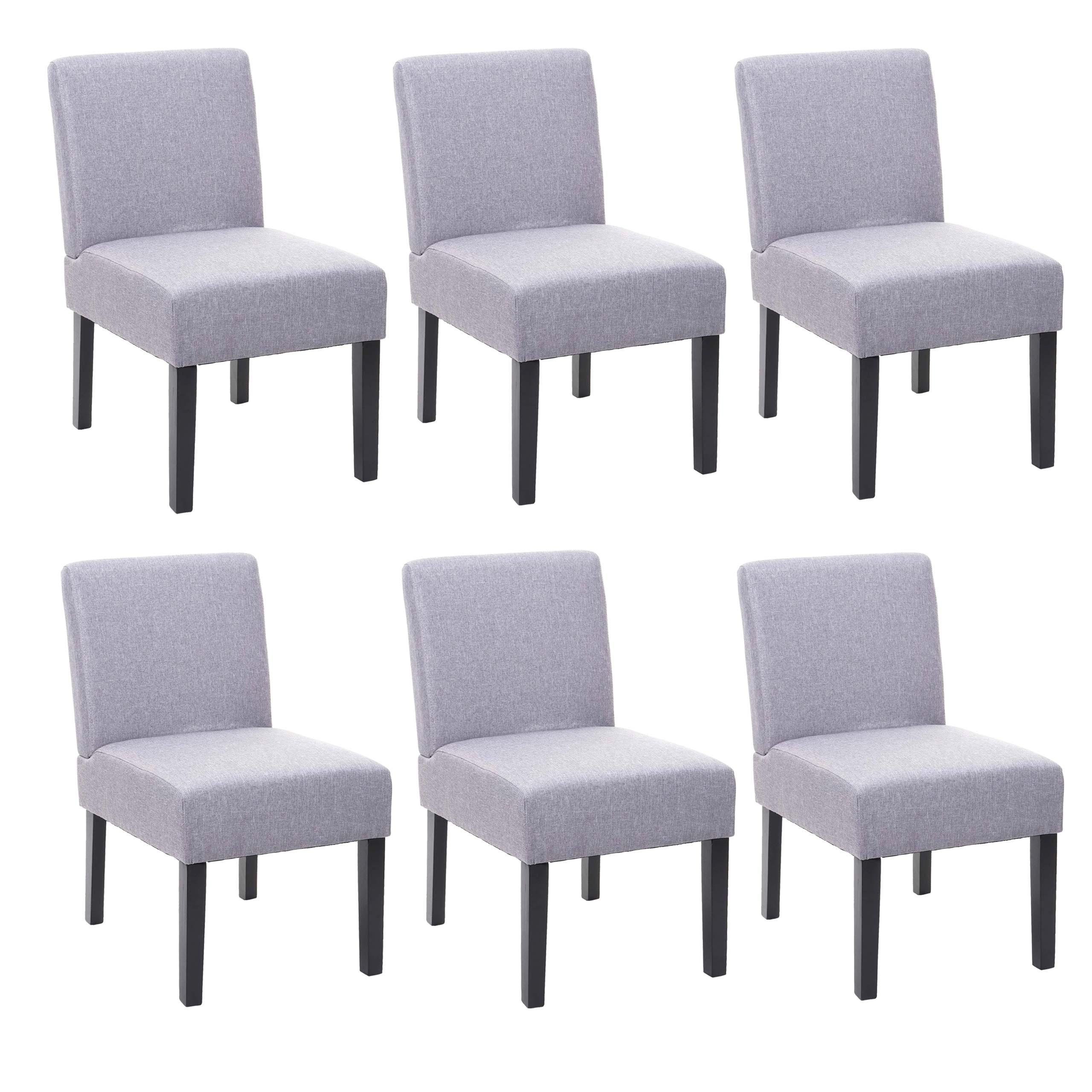 ESSZIMMERSTUHL Grau 6er-Set - Grau, Textil (48/84/64cm) - MCW