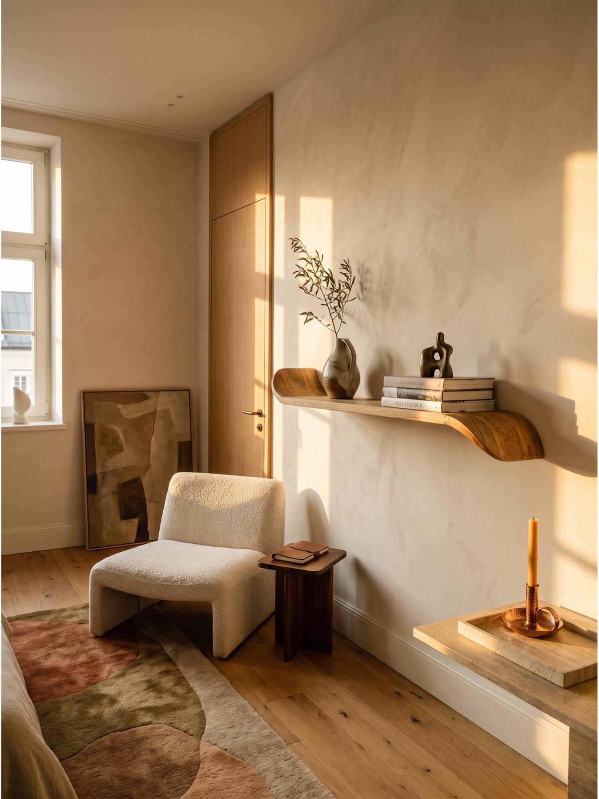 WANDREGAL ARBOGA, Mango Massivholz, handgefertigt, 120 x 20 x 36 cm - Braun, Holz (120/36/20cm) - KADIMA DESIGN
