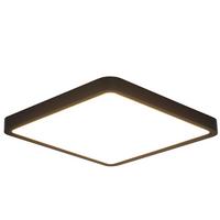 LED-DECKENLEUCHTE Sarah 23/23/2cm - Schwarz, Kunststoff (23/23/2cm) - ZMH
