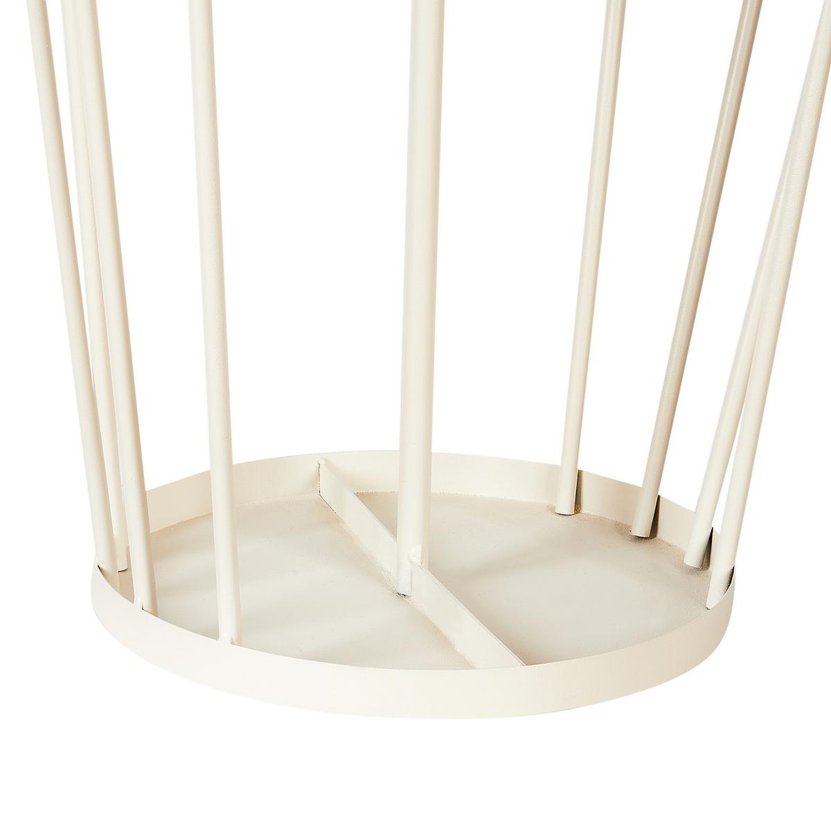SCHIRMSTÄNDER Metall Hellbeige Chambord - Beige, Metall (26/70/26cm) - Beliani